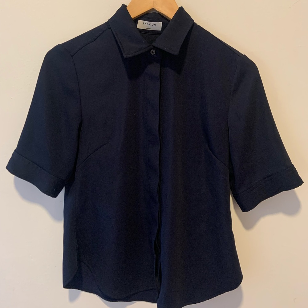Small BABATON T-shirt blouse, navy